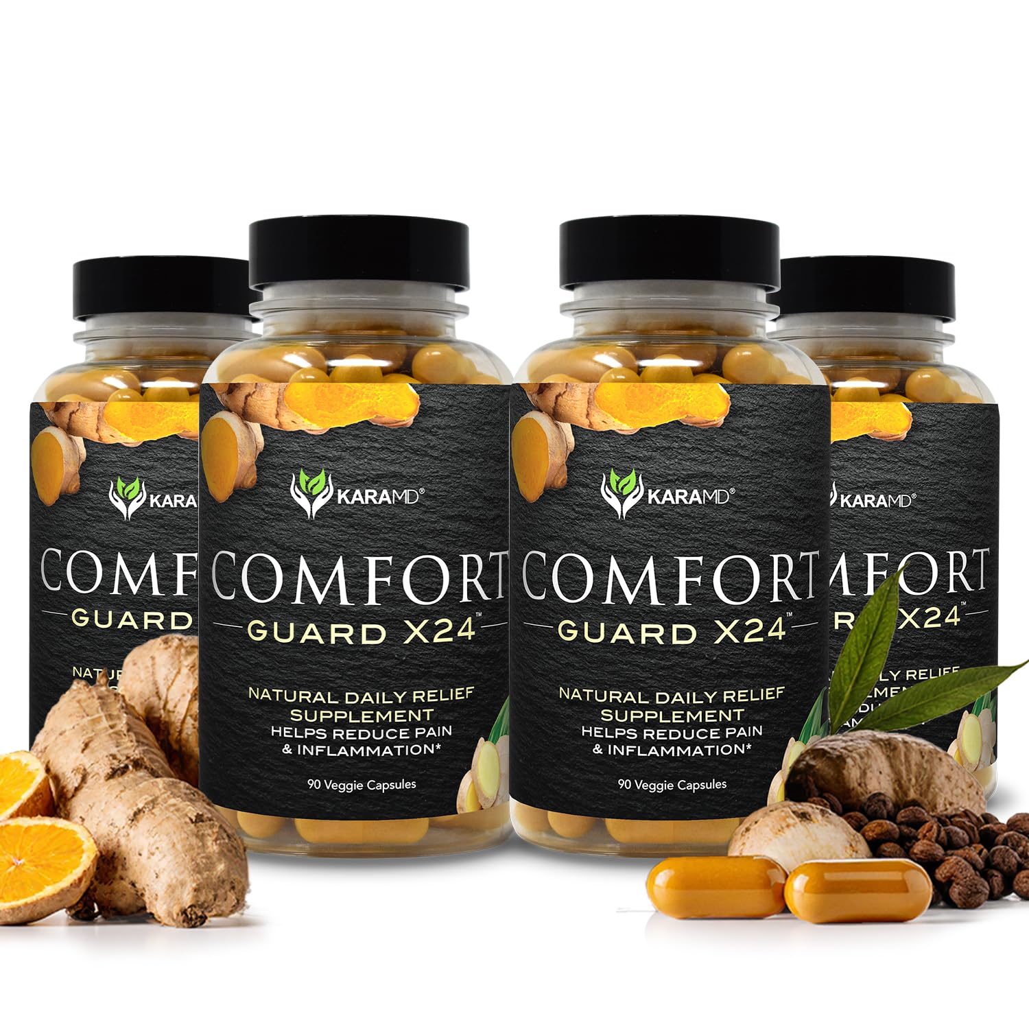 KaraMD Comfort Guard X24 bottle-front showcasing the joint support formula.