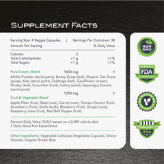 KaraMD Pure Nature fruits-vegetables-blend bottle highlights convenient daily nutrition.