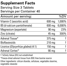 Karuna AdrenaCort capsules close-up highlighting easy daily use for adrenal support.