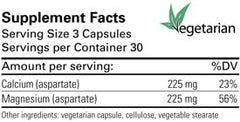 Close-up of Karuna capsules highlighting preservative-free, easy-to-swallow capsules