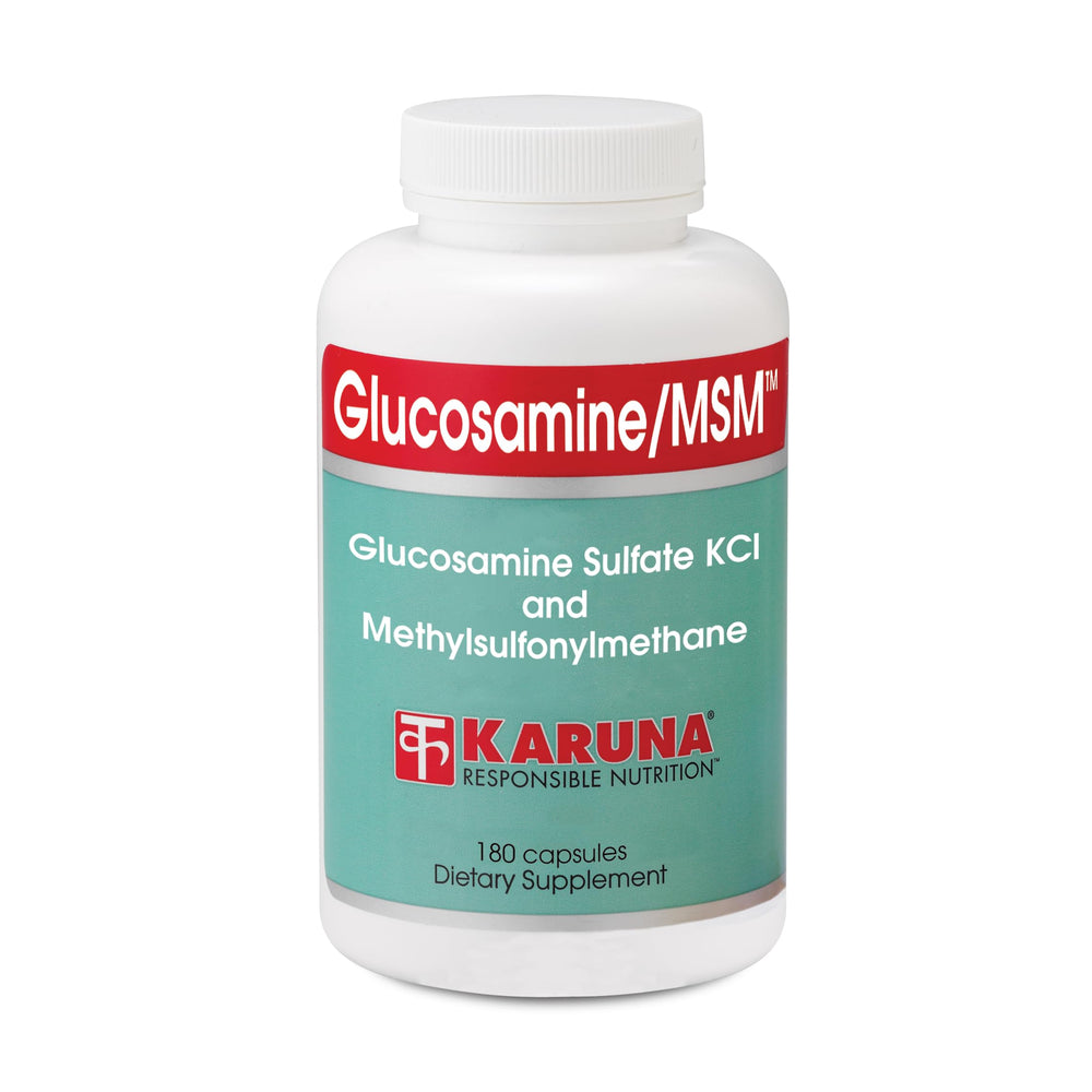 Karuna Glucosamine/MSM 180 capsules bottle for daily joint support