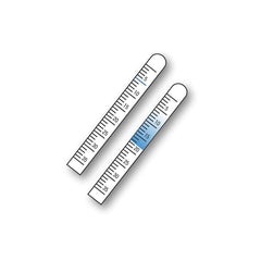KASHSURG Schirmer strips show blue mark indicator dye for easy measurement.