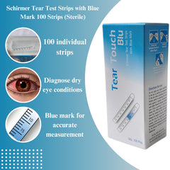 KASHSURG Schirmer strip with printed mm scale for precise reading.