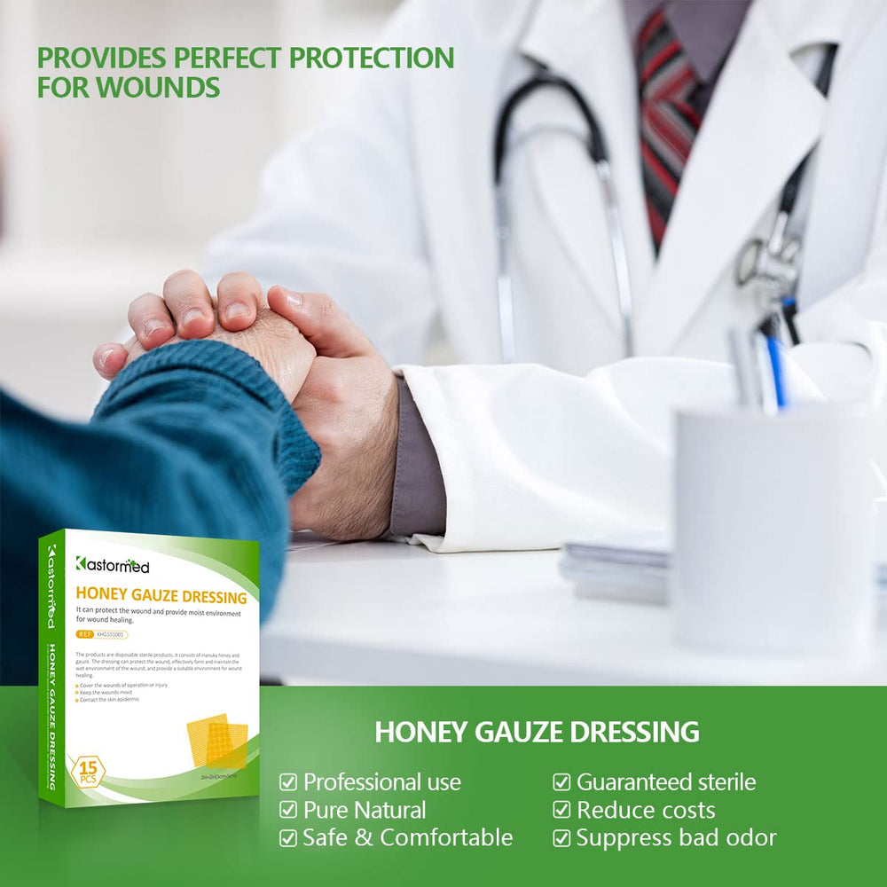 kastormed dressing suitable for burns and abrasions on wounds