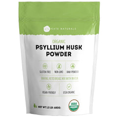 Kate Naturals psyllium husk powder for baking bread adds gluten-free texture
