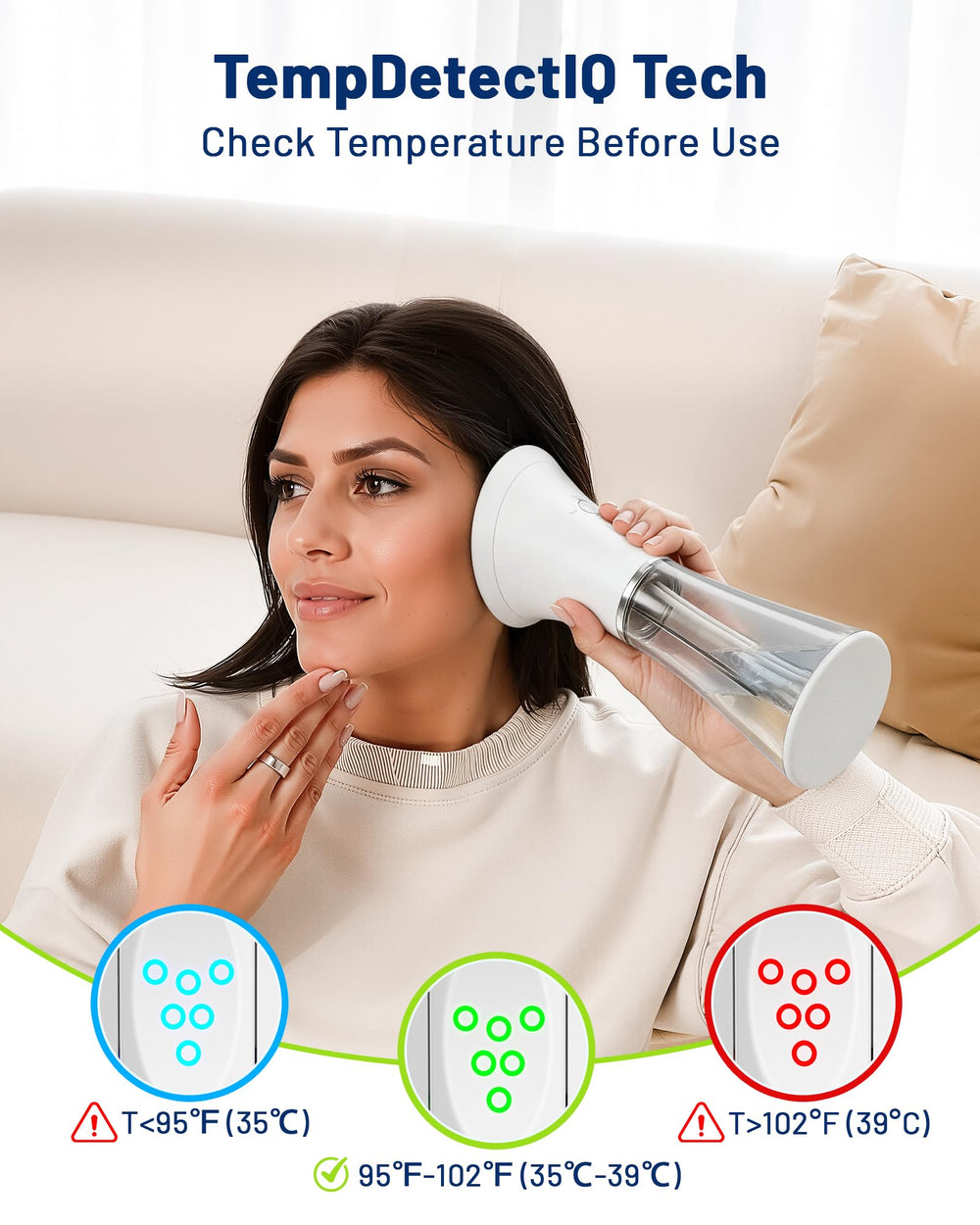 KAUGIC three-jet ear-cleaning nozzle targets wax with precision
