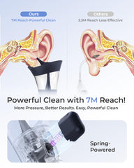 KAUGIC silicone tip close-up shows gentle, secure contact with canal