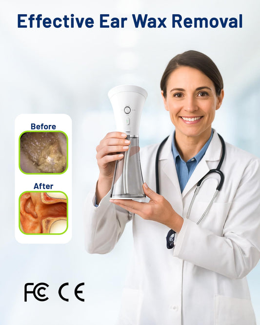 KAUGIC water temperature sensor ensures safe operation during ear irrigation