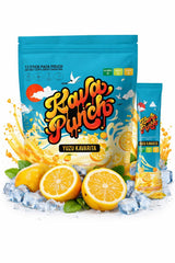 KAVA PUNCH yuzu kavrita pouch displaying convenient 12-serving packaging