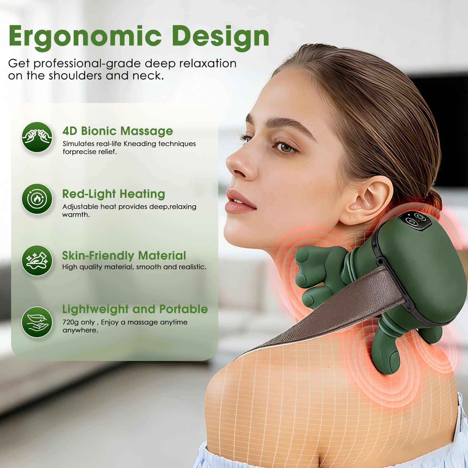 KAVACH bionic palm kneading head simulating a massage feel