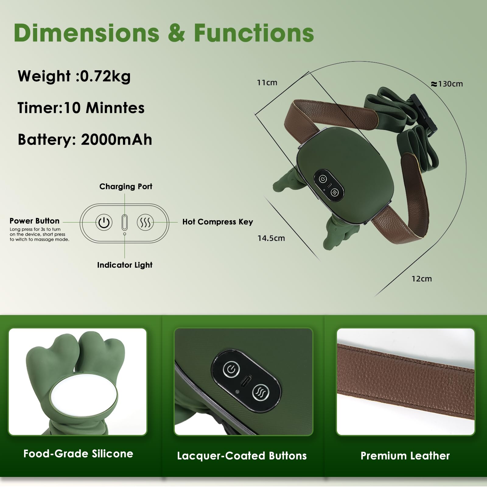 KAVACH portable rechargeable massager powering relief on the go