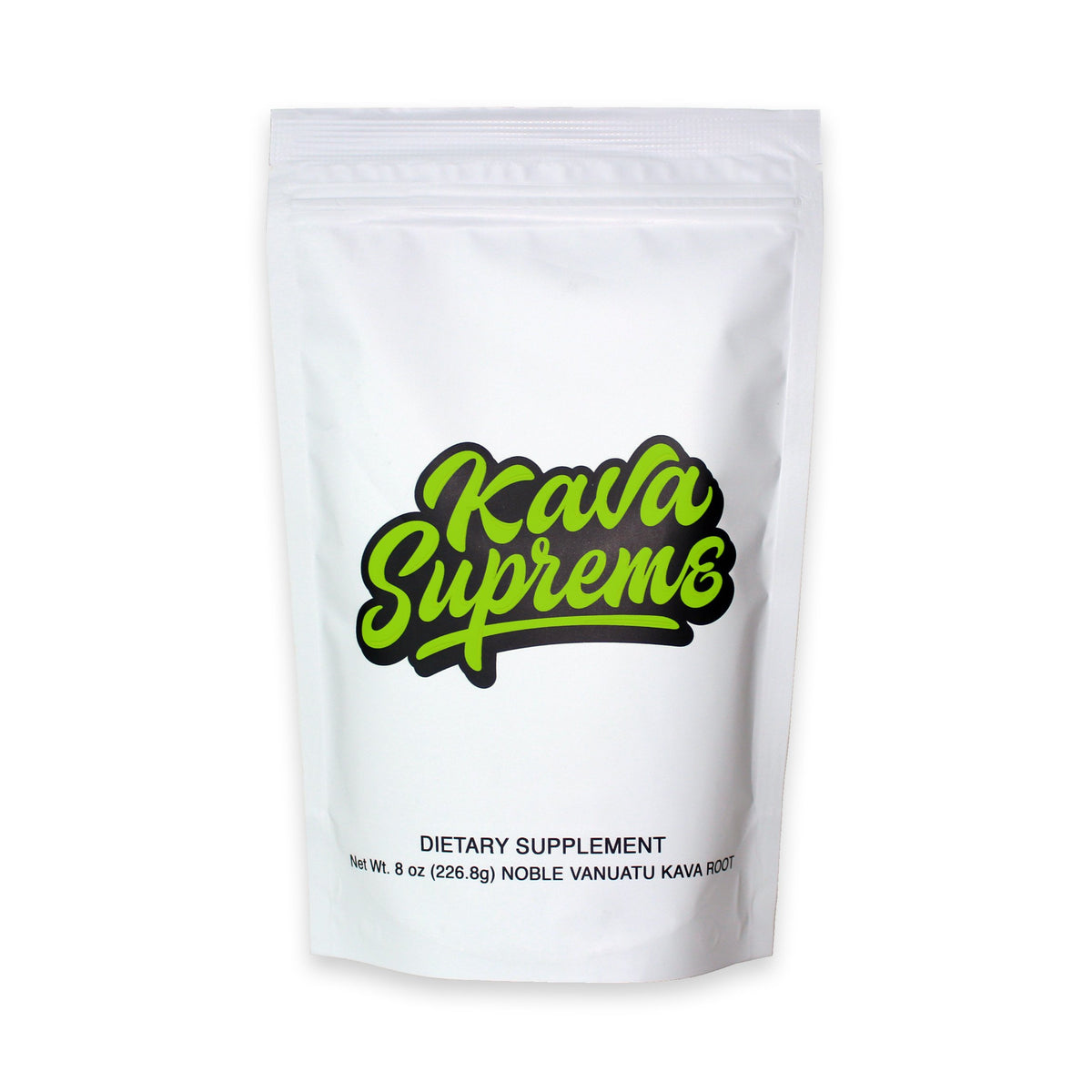 Kavafied KAVA Supreme bottle label for premium ritual use.