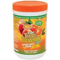 Kaxilu Beyond Tangy Tangerine 2.0 label highlighting organic vitamins and minerals.