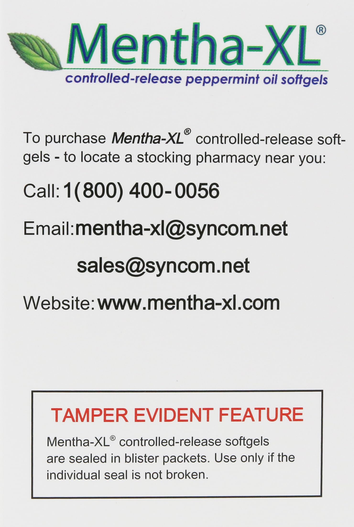 Kaxilu Mentha-XL bottle with fresh mint leaves suggesting aromatic daily use.