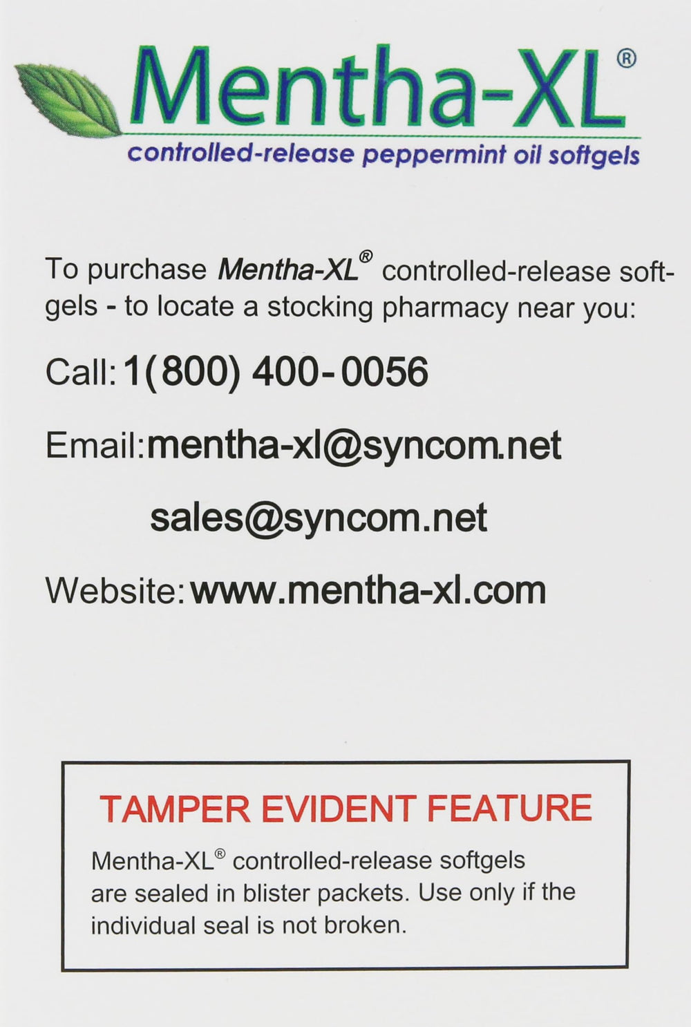 Kaxilu Mentha-XL bottle with fresh mint leaves suggesting aromatic daily use.