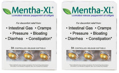 Kaxilu Mentha-XL peppermint oil softgels bottle front for easy daily use.