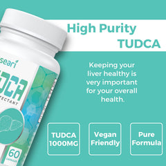 Kayseari TudCA bottle on kitchen counter, convenient daily liver support