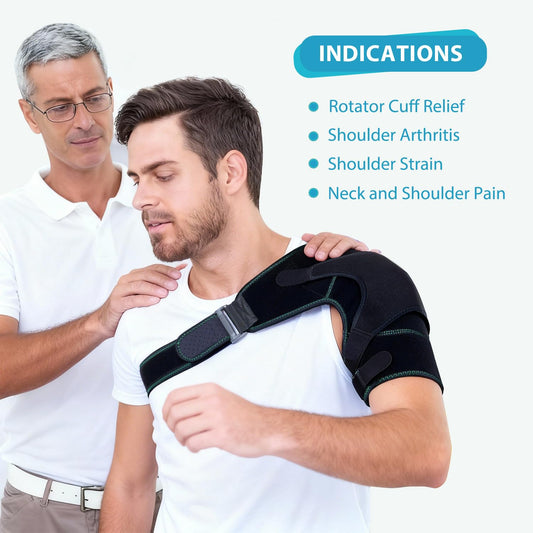 KD Shoulder Ice Pack Brace uses a flexible gel pack for heat therapy to ease stiffness