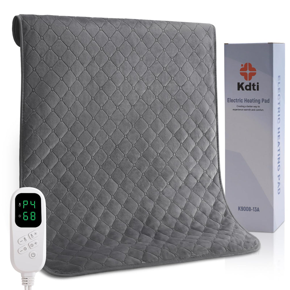 Kdti king-size back heating pad delivers targeted warmth for back relief.