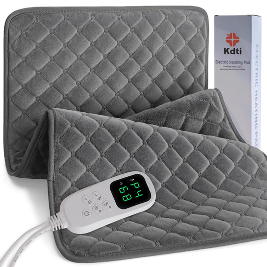 Kdti heating pad back-relief shows targeted warmth for back comfort.