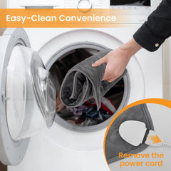 Kdti machine-washable fabric for easy cleaning after use.