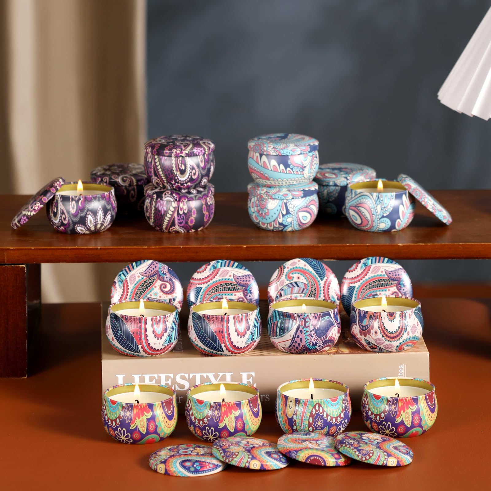 kedtui scented candles gift set rose jar creates romantic inviting atmosphere