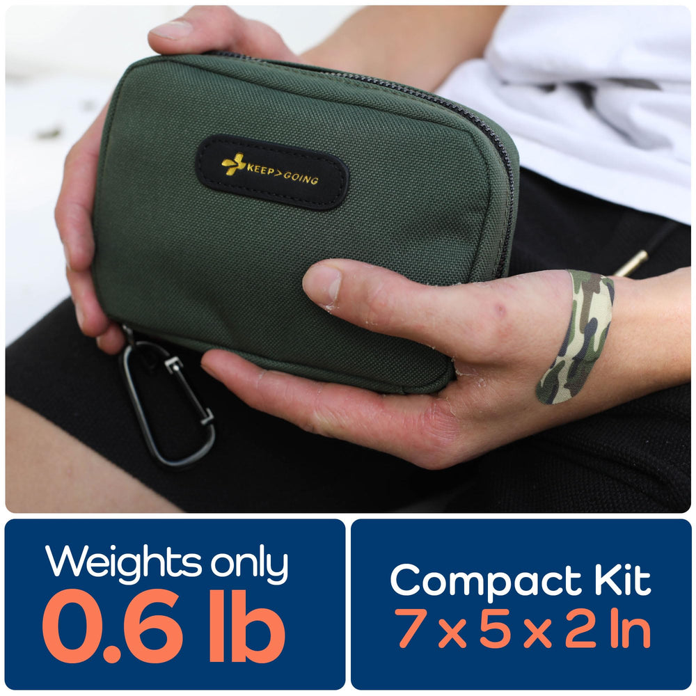 KEEP>GOING car and travel kit ready for everyday adventures.