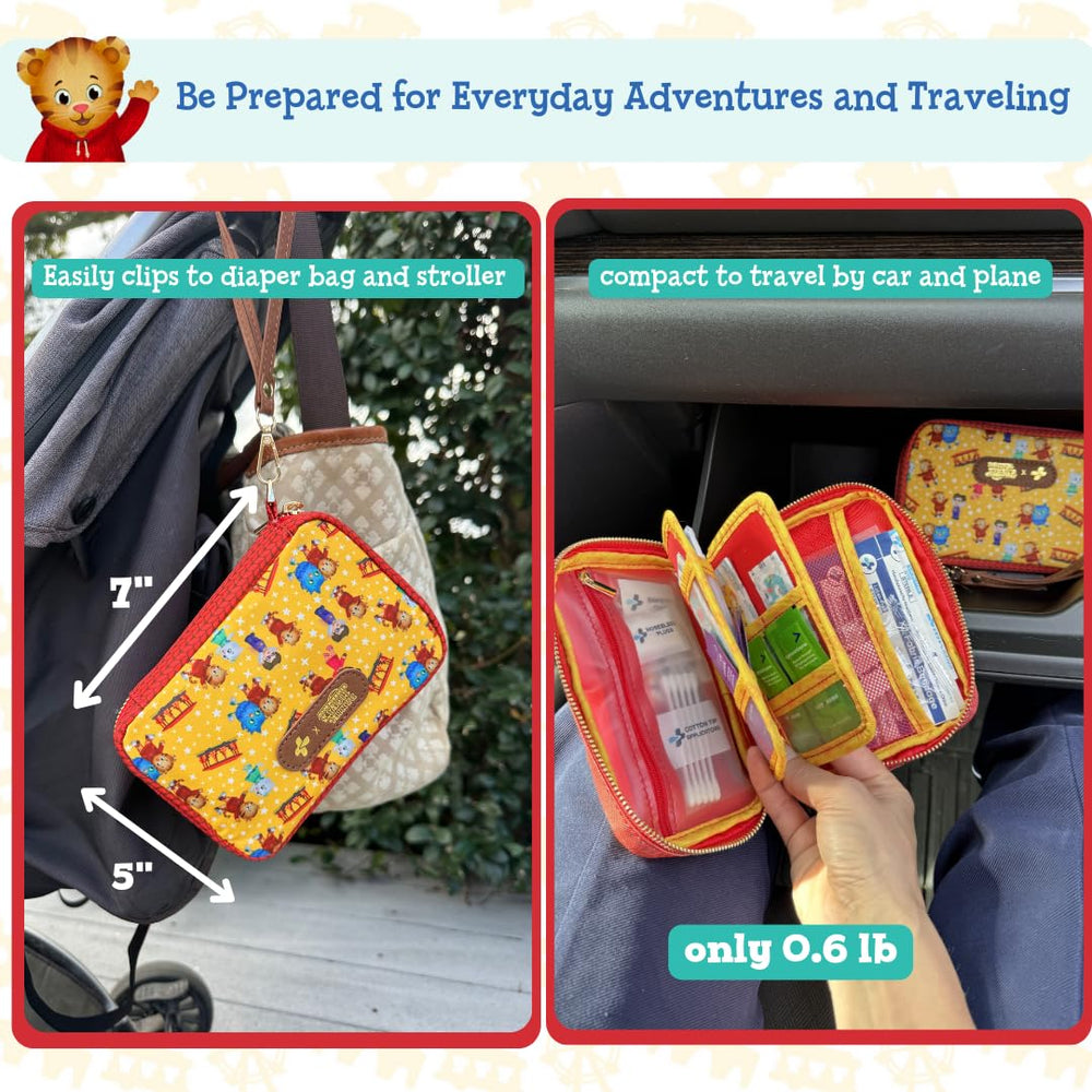 KEEP>GOING car-stroller ready kit in vehicle for on-the-go care.