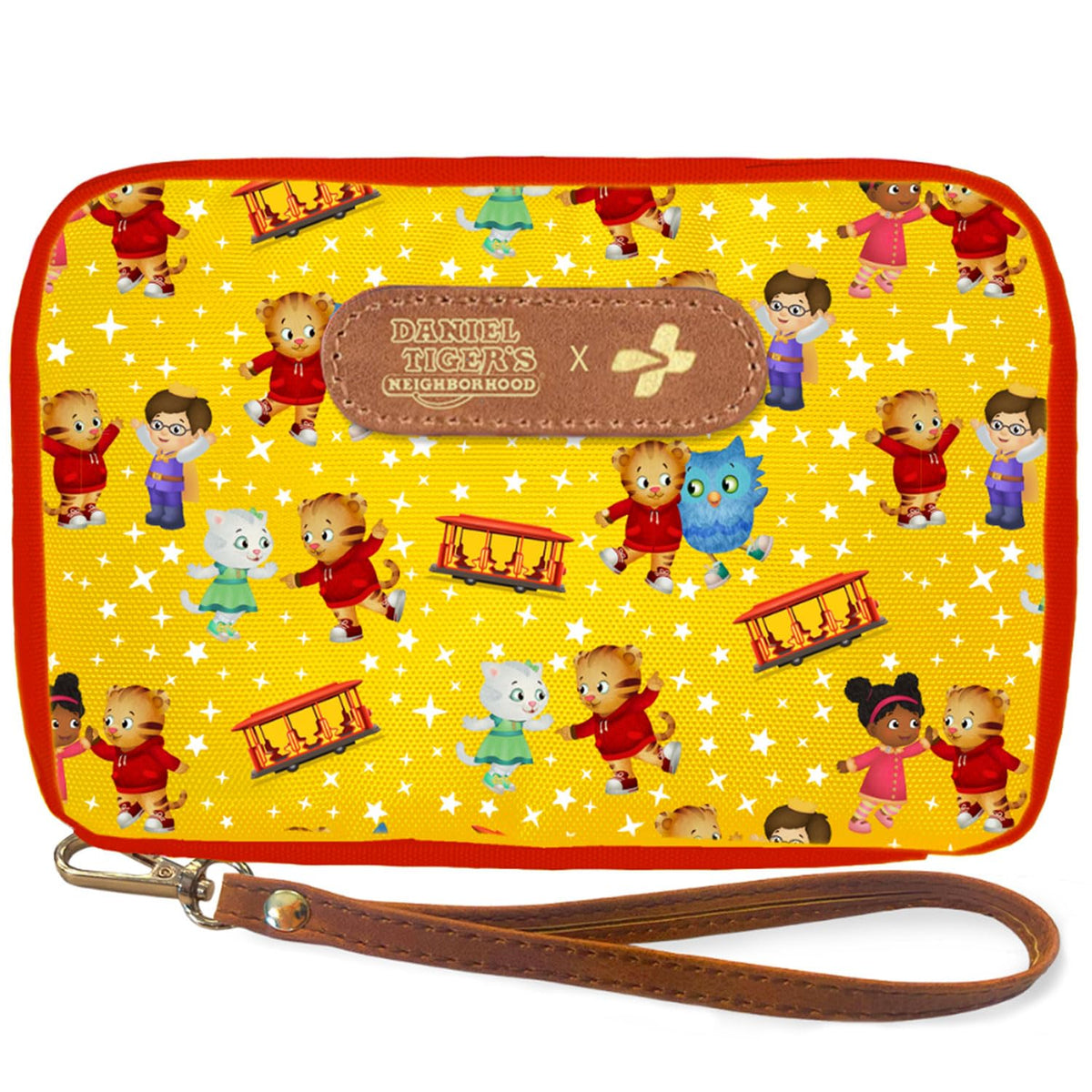 KEEP>GOING Daniel Tiger travel first aid kit open box with kid-friendly design.