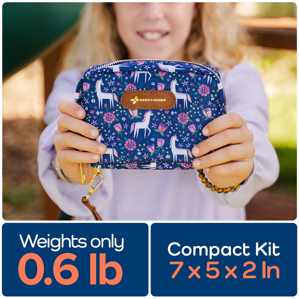 KeepGoing Compact purse-friendly kit for quick care on outings.