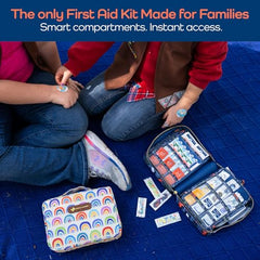 KeepGoing latex-free bandages featured for kid-friendly, gentle wound care.