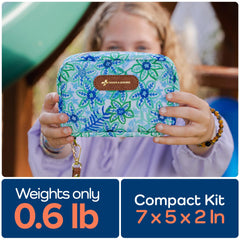 KeepGoing stain- and water-resistant case keeps supplies organized and protected.