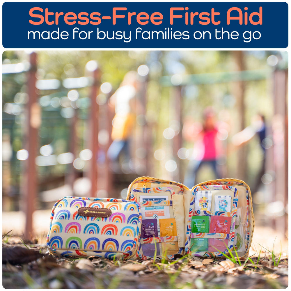 KEEP>GOING KeepGoing kit-burn relief included to soothe minor injuries outdoors