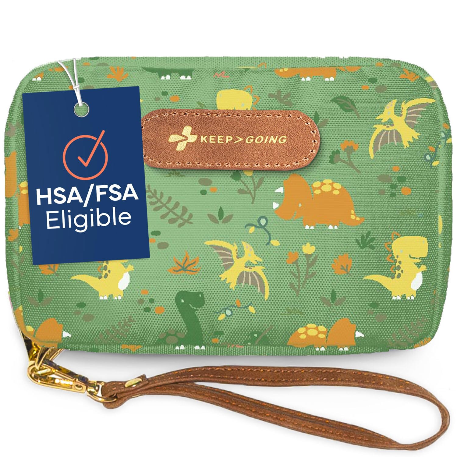 KeepGoing Travel First Aid Kit for Kids case shows compact design for easy travel