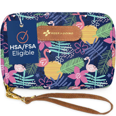 KEEP>GOING KeepGoing travel first aid kit in closed case for easy on-the-go storage.