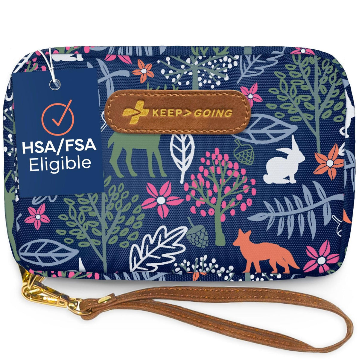 KEEP>GOING Travel First Aid Kit for Kids cover, a stylish compact safety companion for trips.