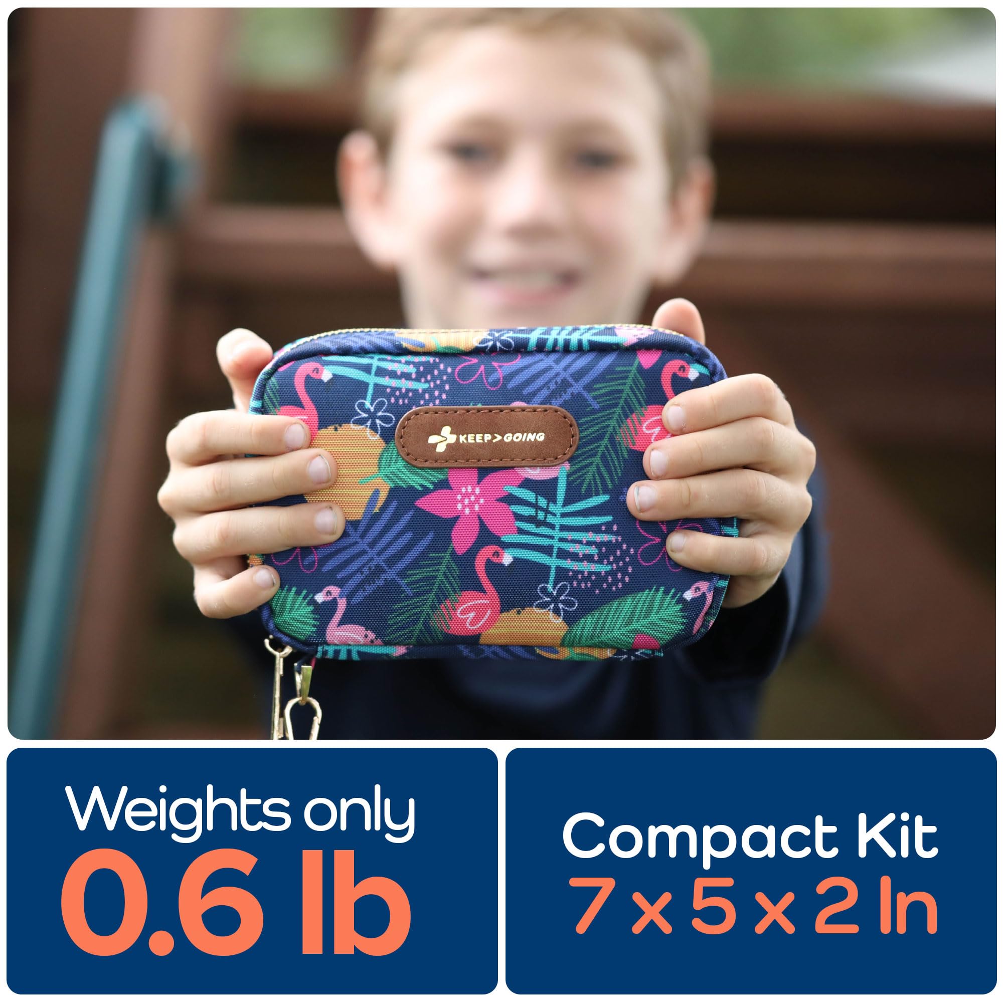 KEEP>GOING KeepGoing kit fits into purses or diaper bags.
