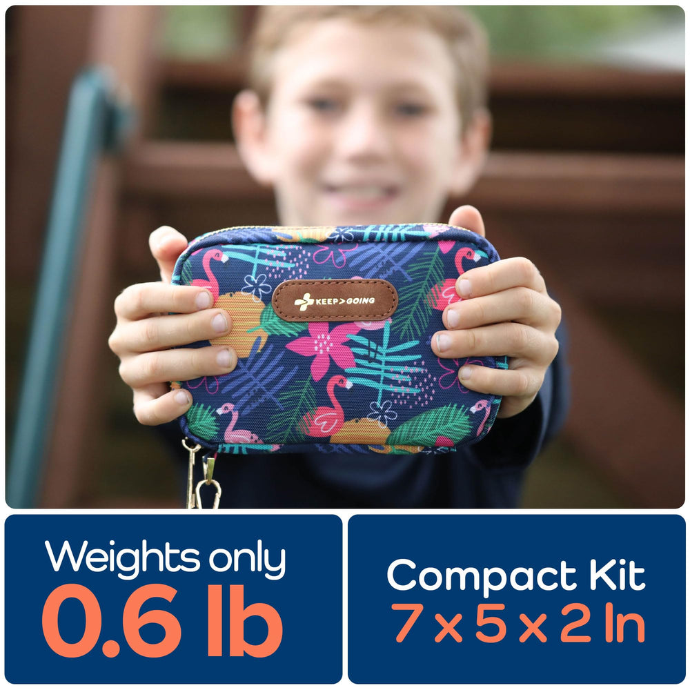 KEEP>GOING KeepGoing kit fits into purses or diaper bags.