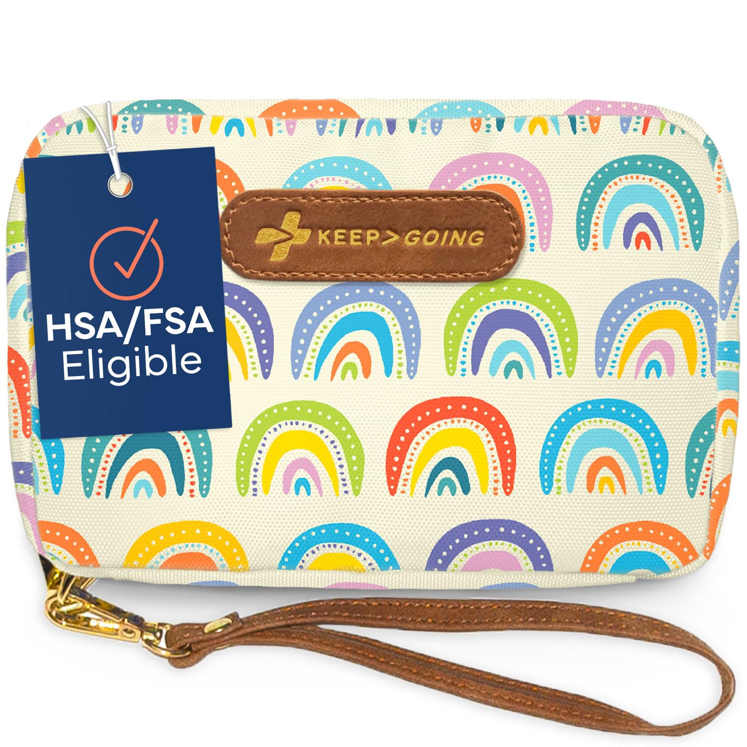 KEEP>GOING KeepGoing travel first aid kit for kids opened showing ready-to-use supplies for quick cleanup