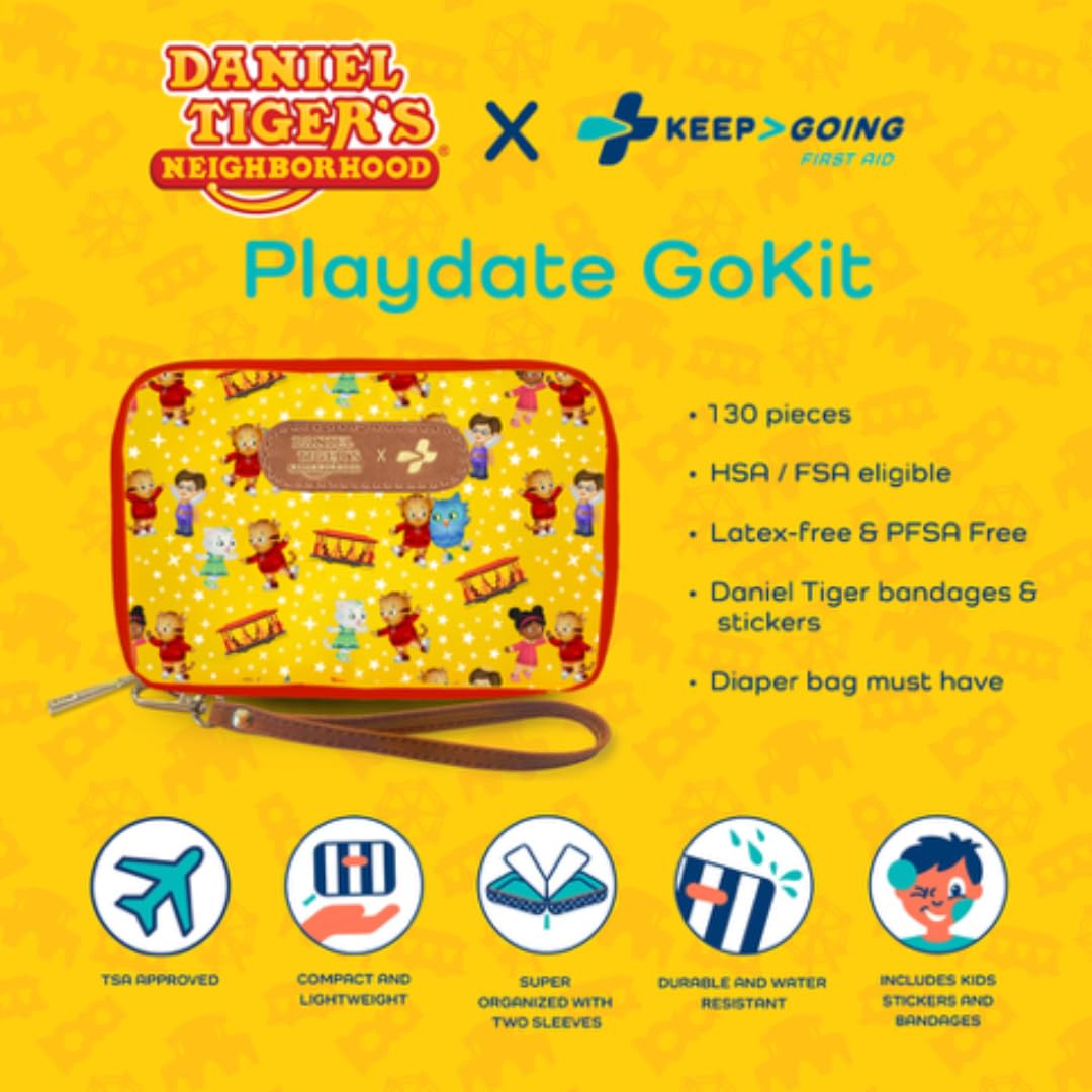 KEEP>GOING TSA-approved travel kit ready for flights and road trips.