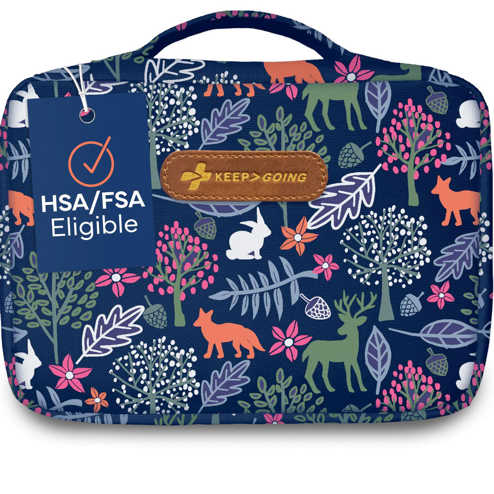 keep>going woodland first aid kit exterior showcases style and rugged safety on the go