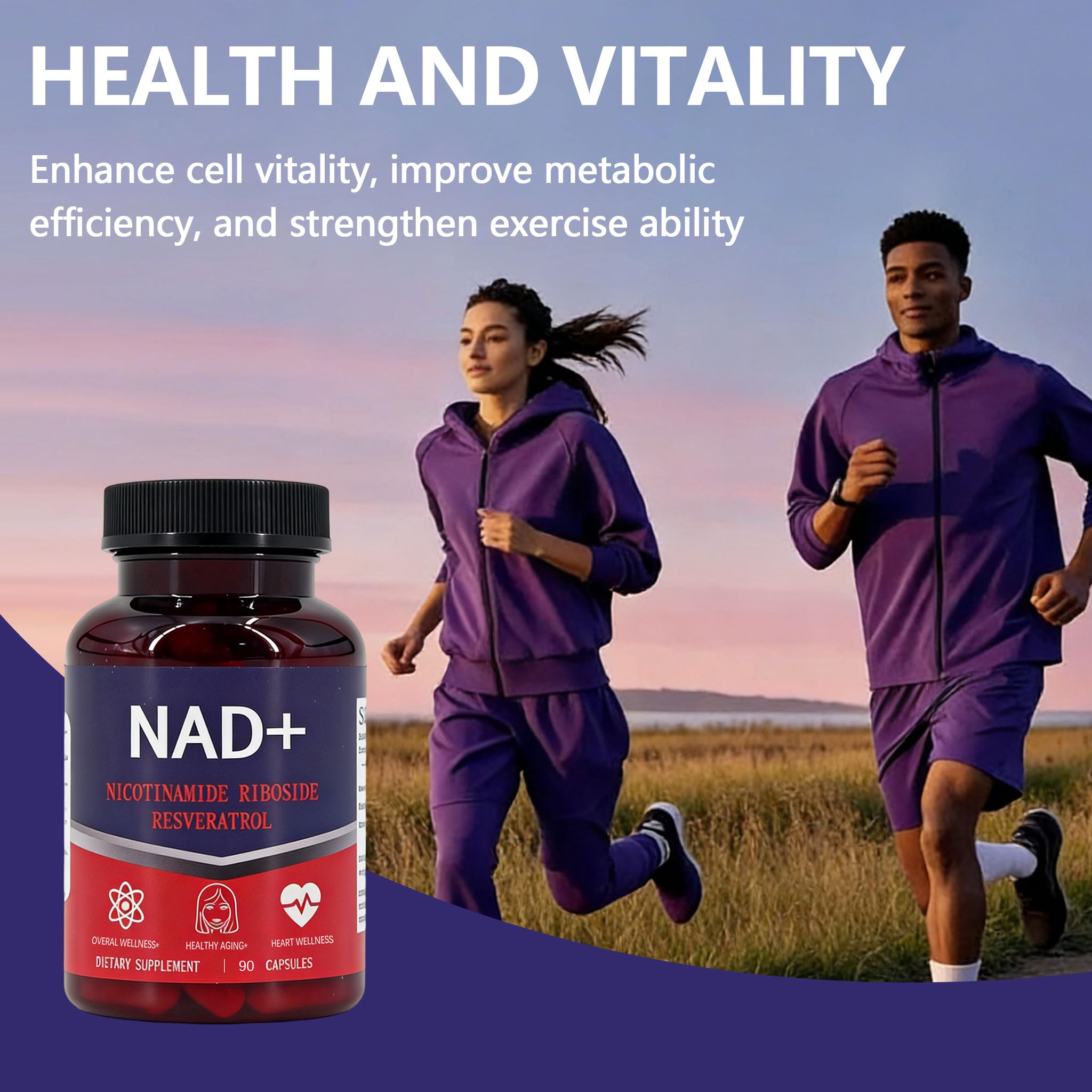KEGECOL NAD supplement capsules on table show convenient daily usage.