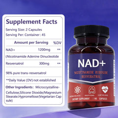 KEGECOL NAD supplement packaging shot emphasizes all-in-one wellness formula.