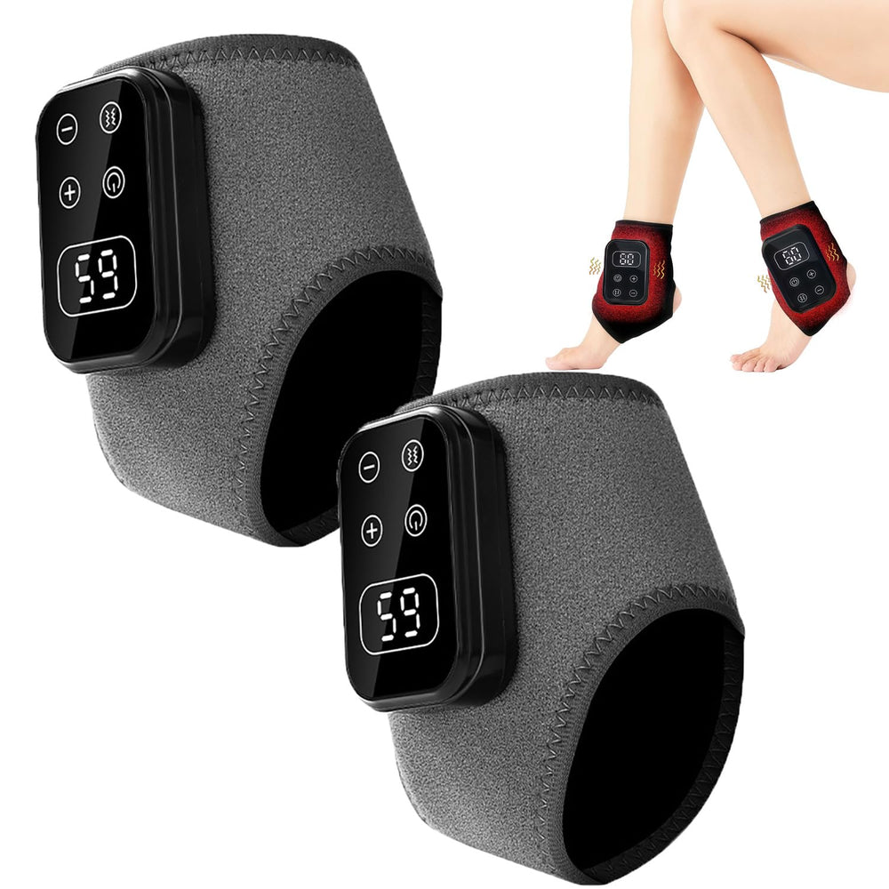 KELLYPOLLY wireless ankle massager with heat offering cordless home relief