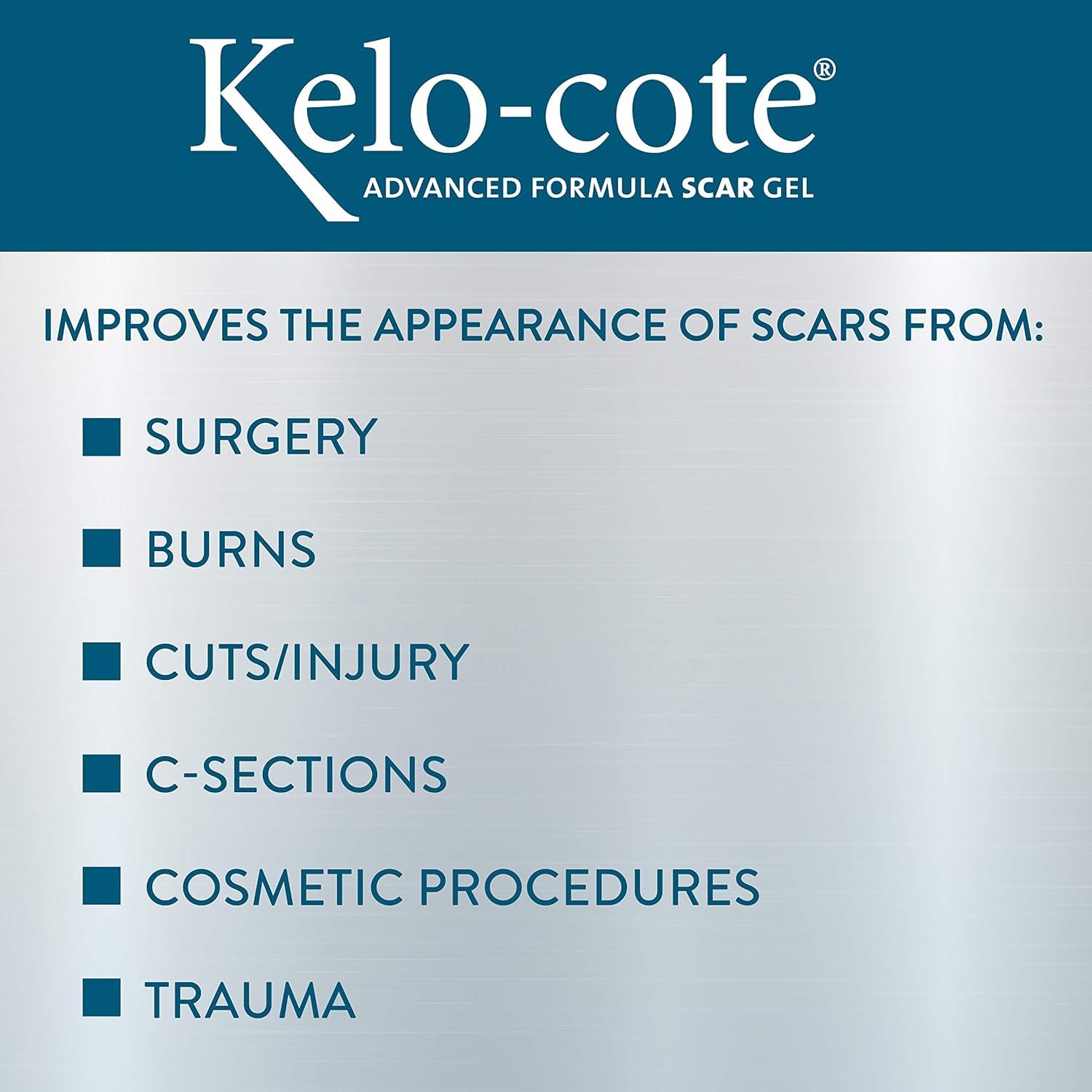KELO-COTE silicone layer application demonstrates breathable scar coverage.