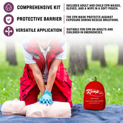 Kemp USA soft case pouch keeps the kit organized and portable.