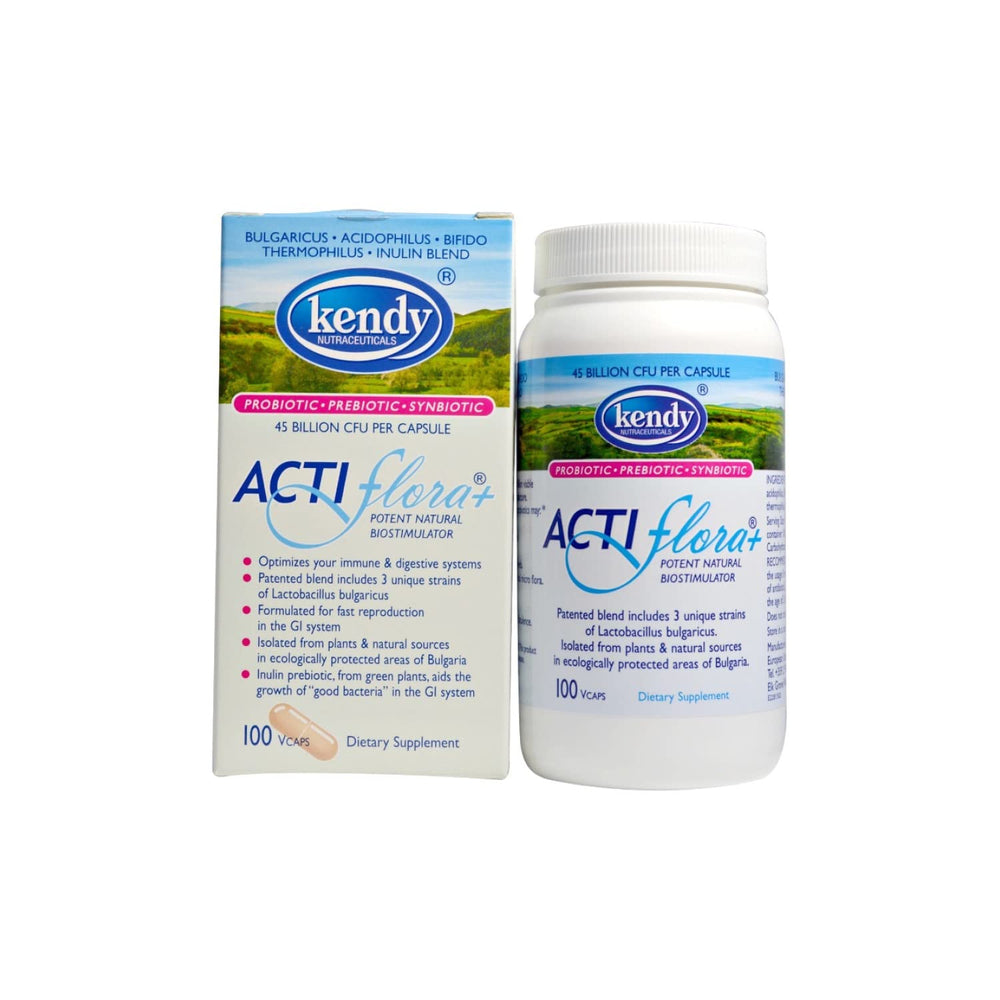 Kendy Actiflora+ packaging on display suggests easy daily routine.