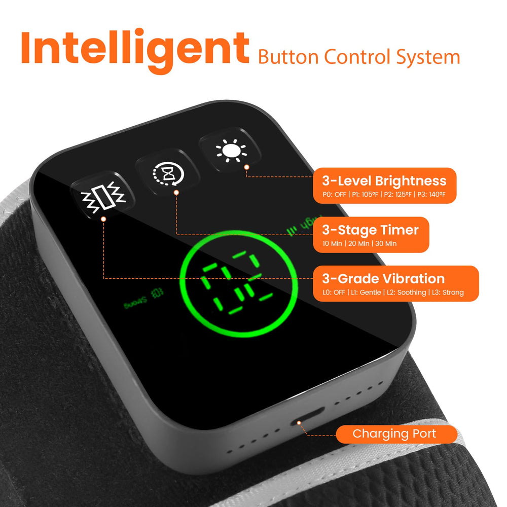 Keneo knee brace 5000mAh battery for long-lasting power across sessions.