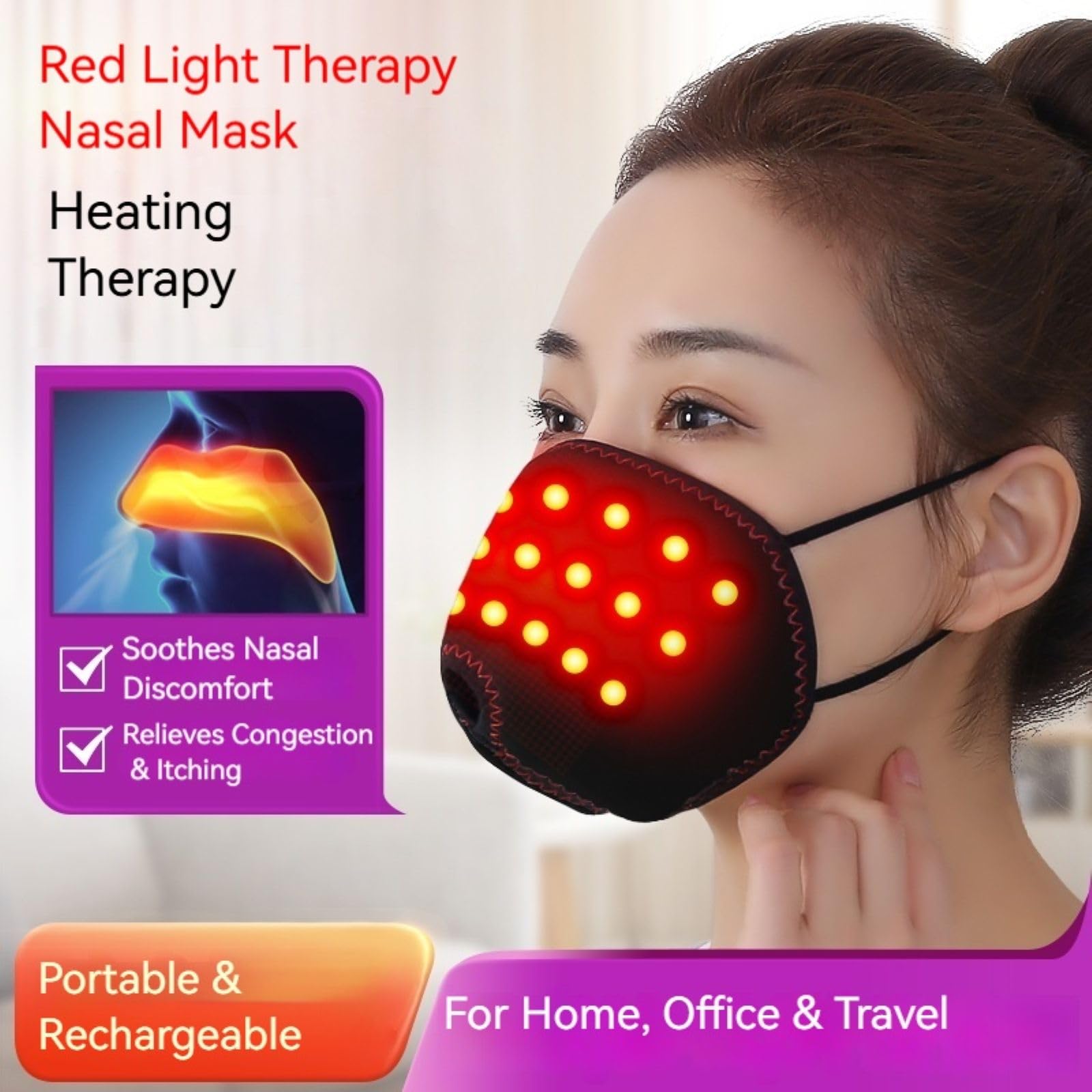 Keneo nasal mask in cleaning mode for easy daily maintenance