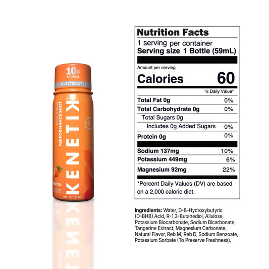 Kenetik Focus Shots Tangerine pour ready for a quick mental reset.
